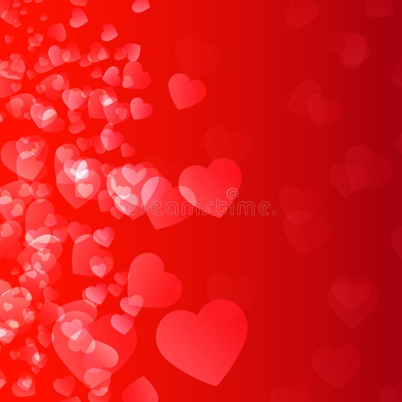 Fondo della luce del biglietto di S. Valentino del cuore royalty illustrazione gratis Fondo della luce del biglietto di S. Valentino del cuore royalty illustrazione gratis