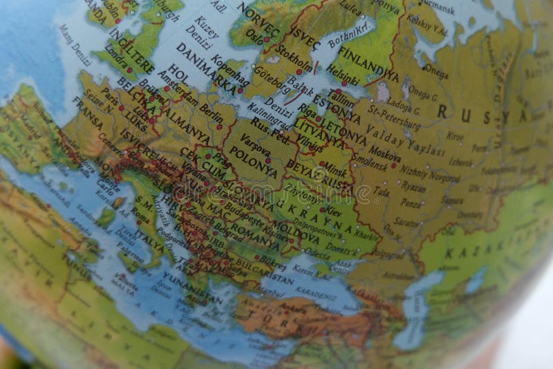 Fondo della mappa di mondo - europa immagini stock libere da diritti
