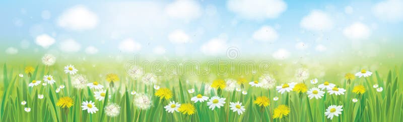 Fondo della molla della natura di vettore illustrazione di stock Fondo della molla della natura di vettore illustrazione di stock