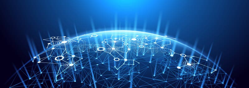 Fondo della rete globale royalty illustrazione gratis