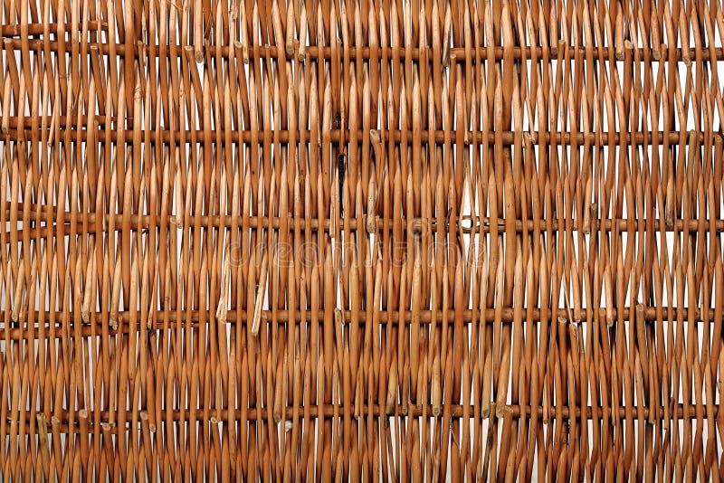Fondo delle fibre del rattan di Brown fotografie stock libere da diritti