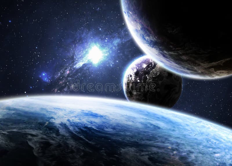 Fondo dello spazio illustrazione di stock Fondo dello spazio illustrazione di stock