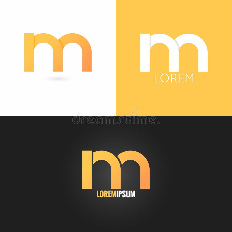 Fondo determinado del icono del diseño del logotipo de la letra M ilustración del vector Fondo determinado del icono del diseño del logotipo de la letra M ilustración del vector