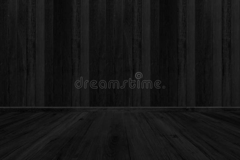 Fondo di legno nero di struttura, spazio in bianco del pavimento della stanza per progettazione fotografie stock Fondo di legno nero di struttura, spazio in bianco del pavimento della stanza per progettazione fotografie stock