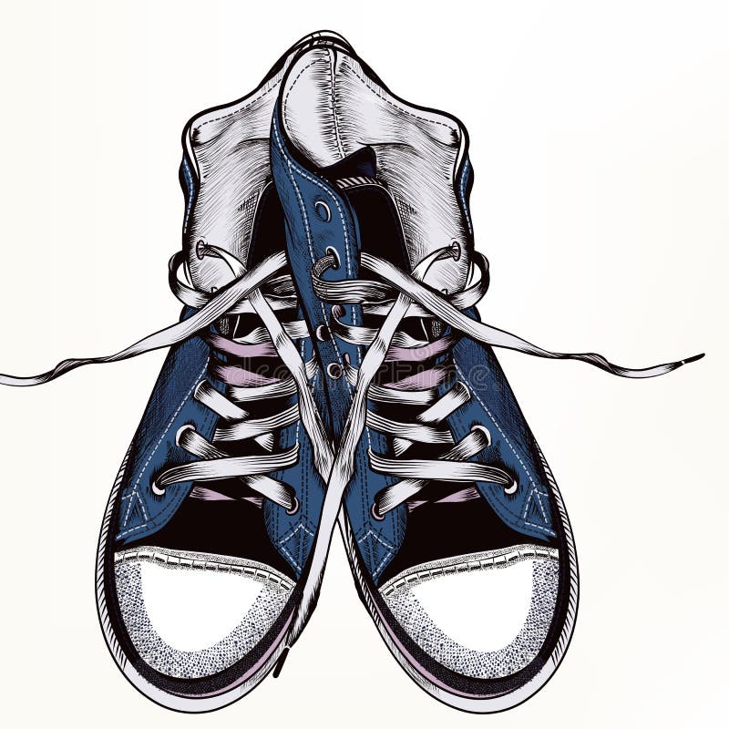Fondo di modo con le scarpe da tennis degli stivali di sport illustrazione di stock Fondo di modo con le scarpe da tennis degli stivali di sport illustrazione di stock
