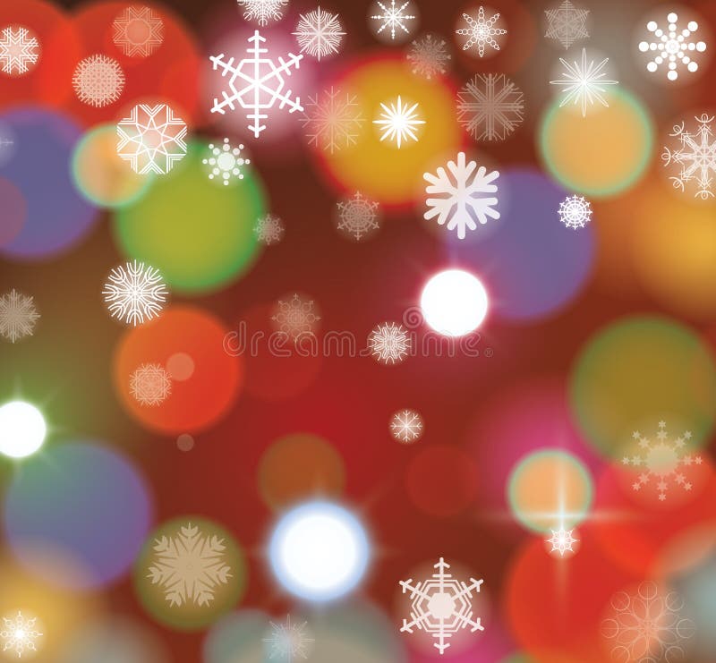 Fondo di Natale delle luci, royalty illustrazione gratis Fondo di Natale delle luci, royalty illustrazione gratis