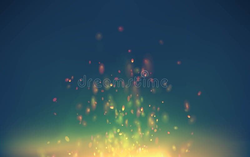 Fondo di natale di vettore del camino Fuoco caldo variopinto Illuminazione della fiamma di calore royalty illustrazione gratis