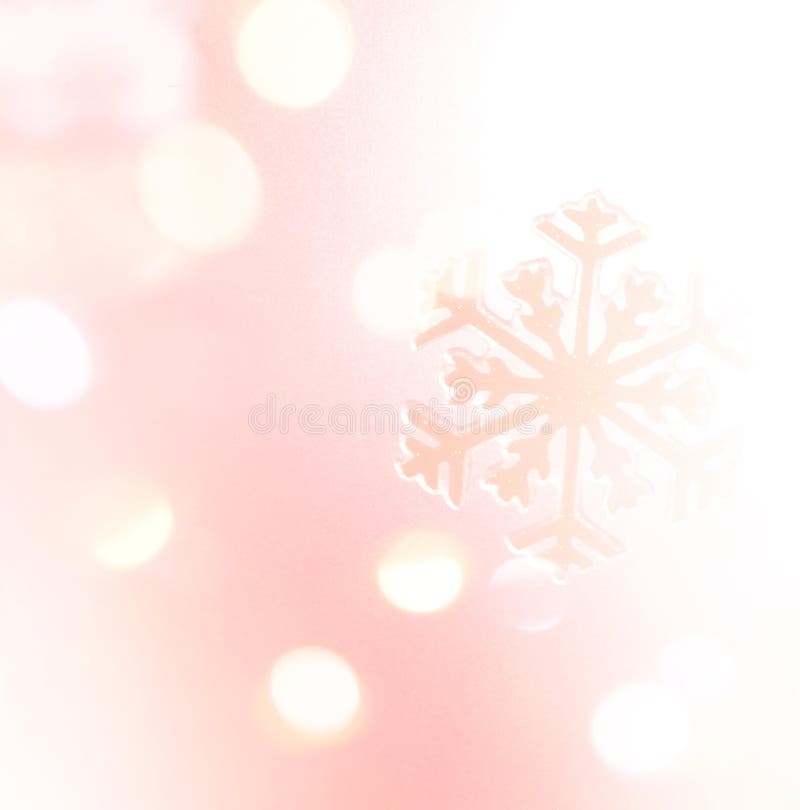 Fondo di rosa del fiocco della neve di vacanza invernale, bokeh fotografia stock Fondo di rosa del fiocco della neve di vacanza invernale, bokeh fotografia stock