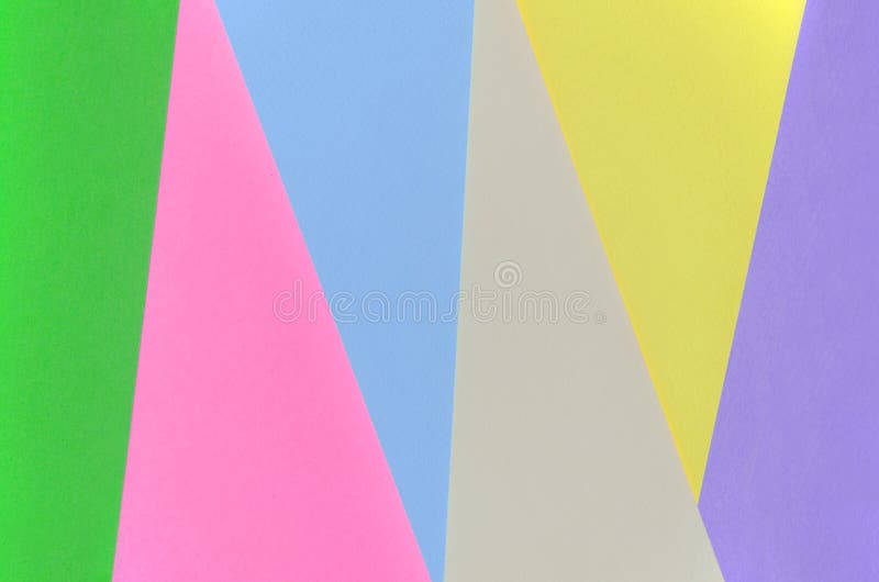 Fondo di struttura dei colori pastelli di modo Carte geometriche viola, gialle, verdi, beige e blu di rosa, del modello minimo fotografia stock libera da diritti Fondo di struttura dei colori pastelli di modo Carte geometriche viola, gialle, verdi, beige e blu di rosa, del modello minimo fotografia stock libera da diritti