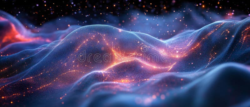Fondo digital perfecto para procesos tecnológicos redes neuronales transferencia de datos de inteligencia artificial y cifrado dig stock de ilustración