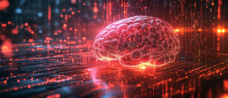 Fondo digital perfecto para procesos tecnológicos redes neuronales transferencia de datos de inteligencia artificial y cifrado dig ilustración del vector