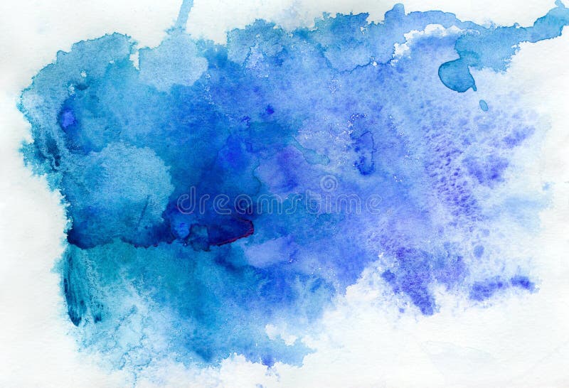 Acquerello blu astratto illustrazione di stock Acquerello blu astratto illustrazione di stock