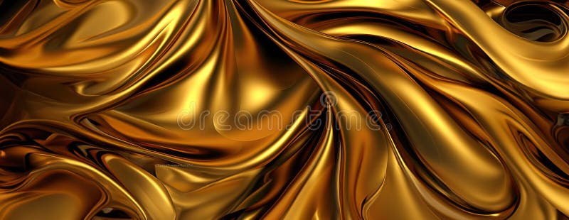 Fondo dorado o textura y sombra de gradientes. generador de ai. ai generada.