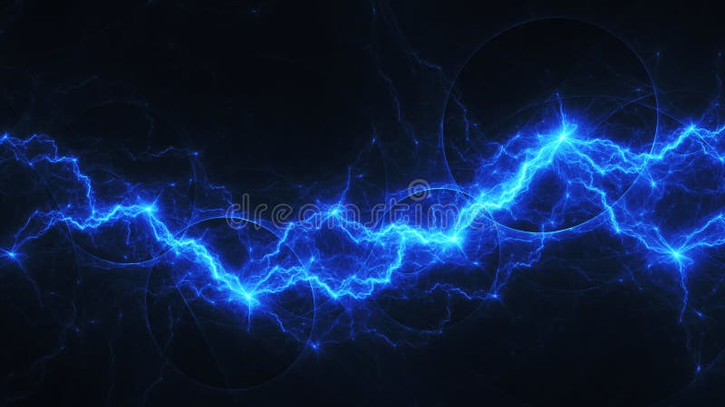 Blue lightning, abstract electrical background. Blue lightning, abstract electrical background