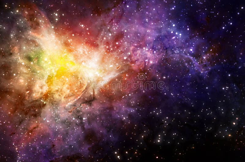 Fondo estrellado del espacio exterior profundo stock de ilustración Fondo estrellado del espacio exterior profundo stock de ilustración