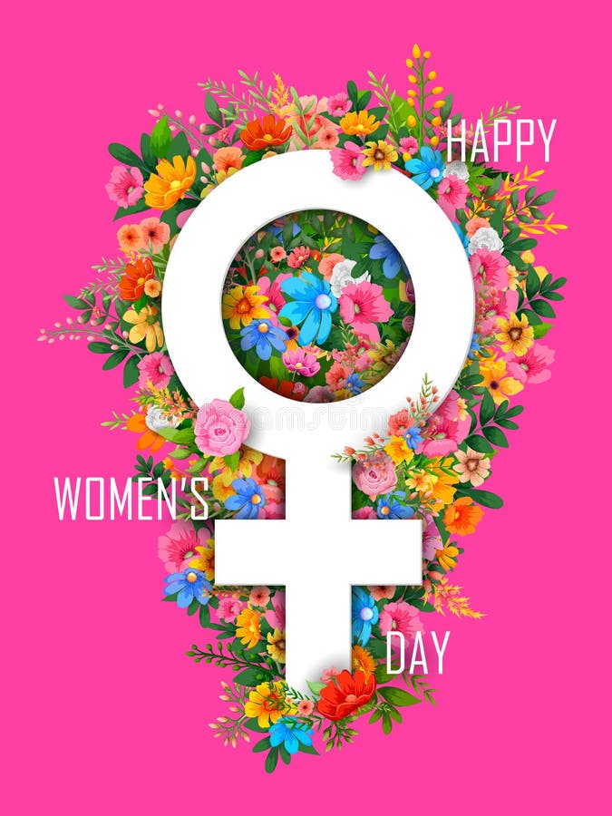Fondo feliz de los saludos del día de las mujeres s libre illustration Fondo feliz de los saludos del día de las mujeres s libre illustration