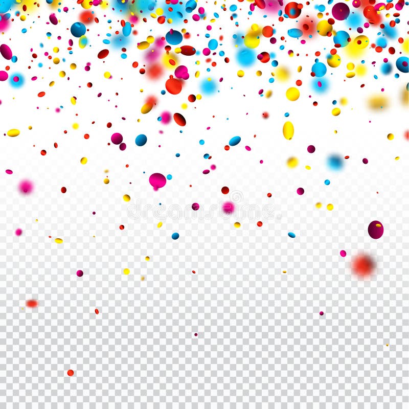 Fondo festivo con i coriandoli variopinti illustrazione vettoriale Fondo festivo con i coriandoli variopinti illustrazione vettoriale