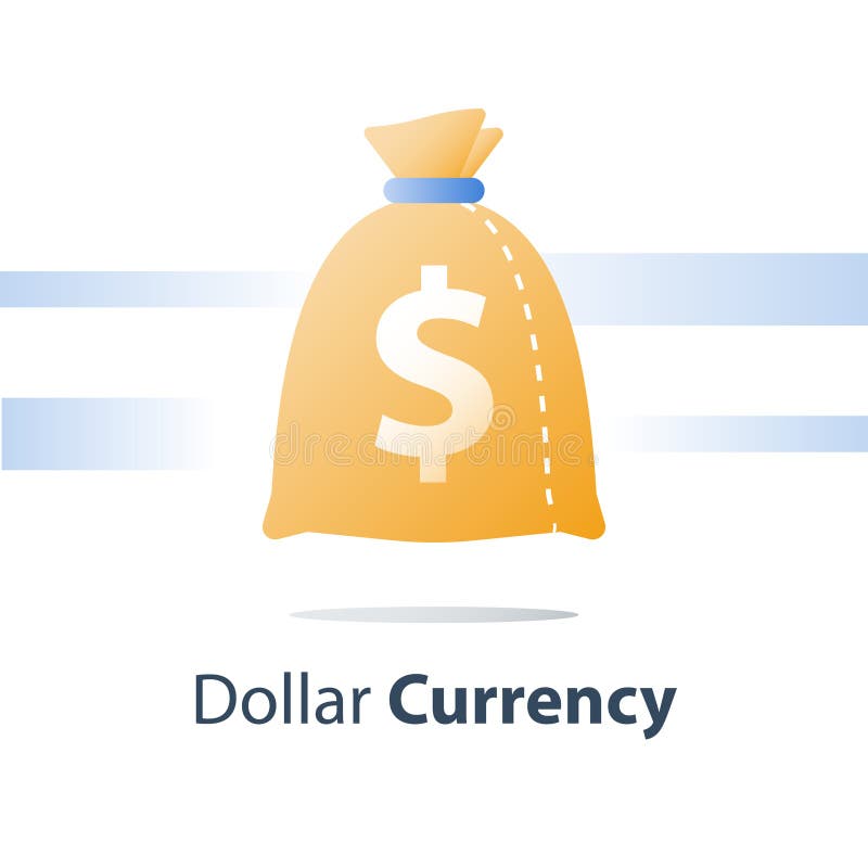 Fondo finanziario, sacco dei soldi, borsa di valuta del dollaro, prestito veloce, contanti facili royalty illustrazione gratis Fondo finanziario, sacco dei soldi, borsa di valuta del dollaro, prestito veloce, contanti facili royalty illustrazione gratis
