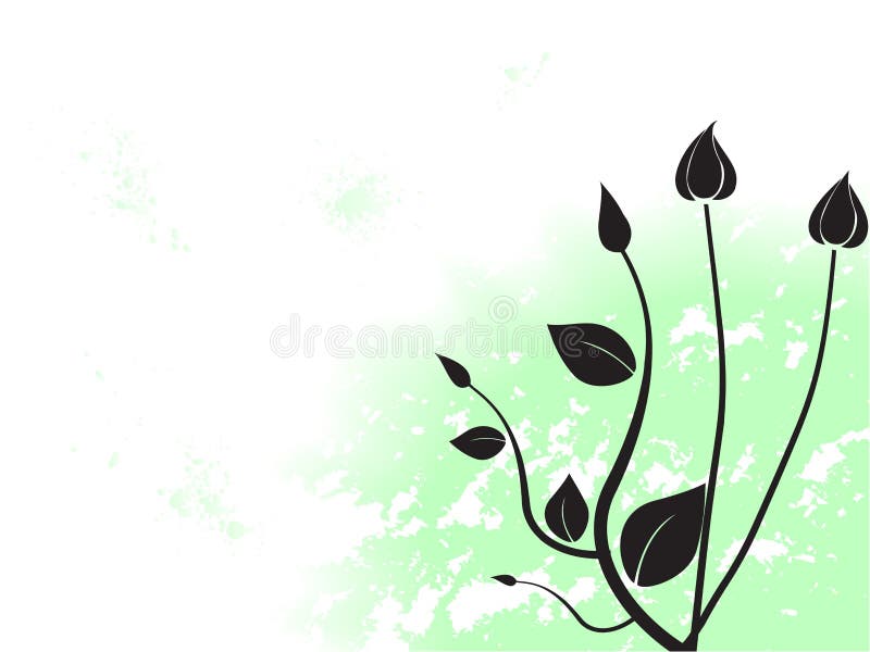 Fondo floral abstracto stock de ilustración Fondo floral abstracto stock de ilustración