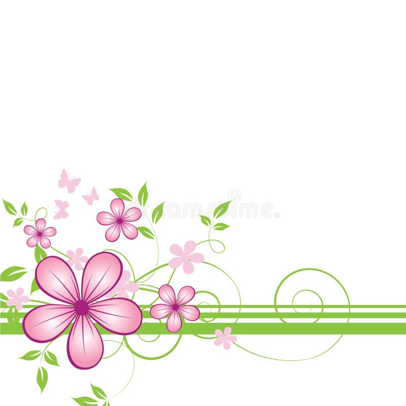 Fondo floral abstracto stock de ilustración Fondo floral abstracto stock de ilustración