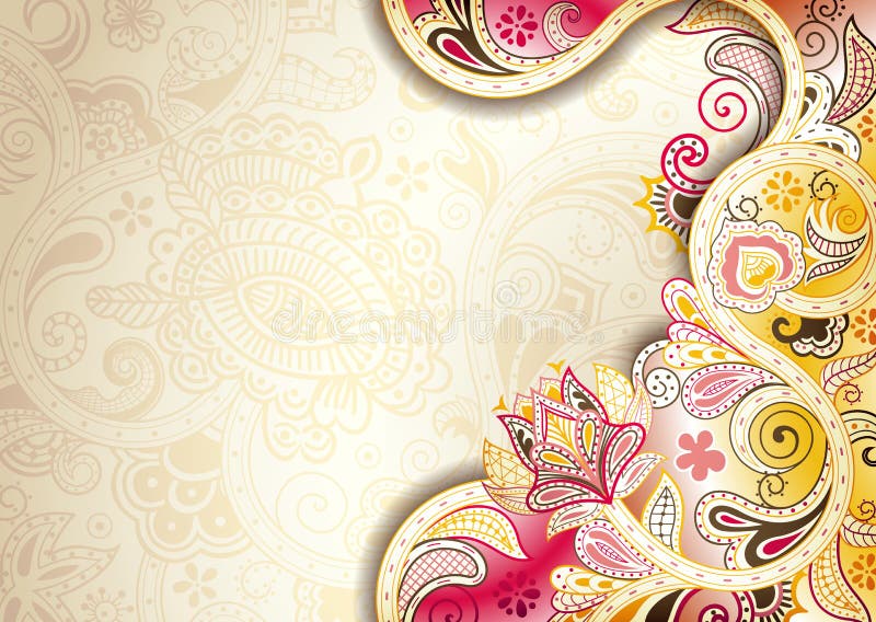 Fondo floreale astratto illustrazione di stock Fondo floreale astratto illustrazione di stock