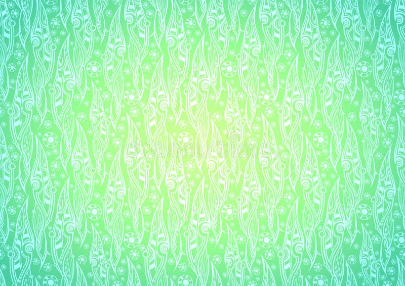 Fondo floreale di vettore del modello stilizzato delle foglie nello stile di Damasco illustrazione vettoriale Fondo floreale di vettore del modello stilizzato delle foglie nello stile di Damasco illustrazione vettoriale