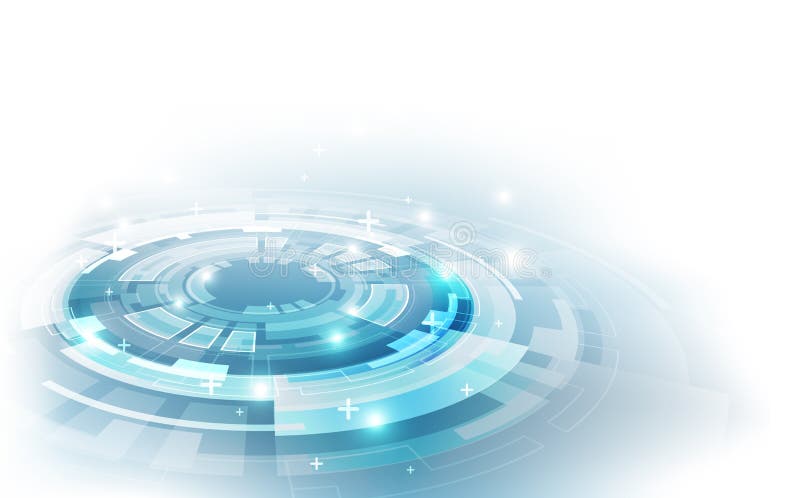Fondo futuristico astratto di tecnologia digitale vettore dell'illustrazione illustrazione di stock