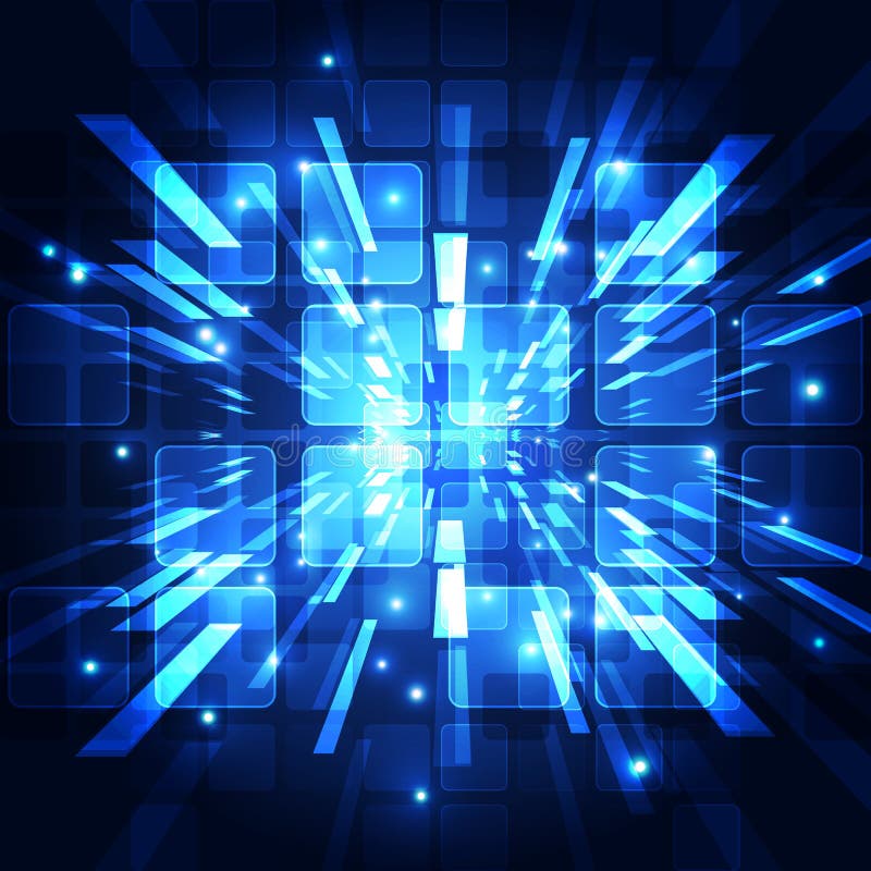 Fondo futuristico astratto di tecnologia digitale vettore dell'illustrazione illustrazione di stock