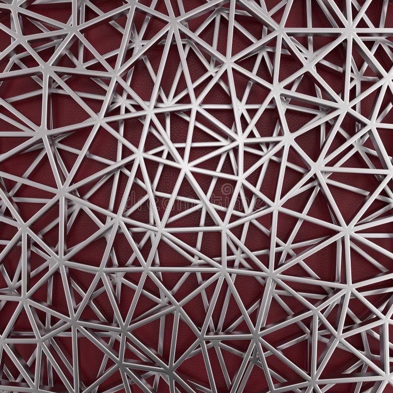 Fondo geometrico astratto con la griglia del metallo illustrazione vettoriale Fondo geometrico astratto con la griglia del metallo illustrazione vettoriale