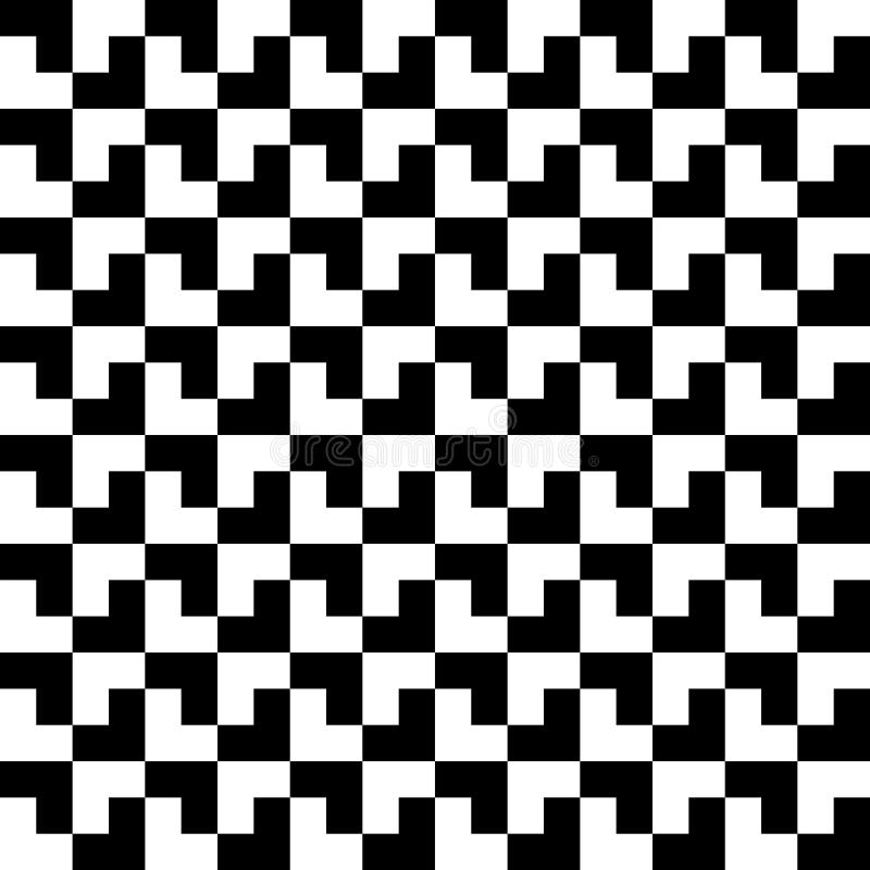 Fondo geometrico in bianco e nero del modello illustrazione di stock Fondo geometrico in bianco e nero del modello illustrazione di stock