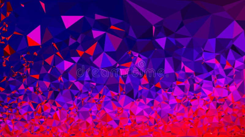 Fondo geométrico azul intenso. ilustración vectorial triangular de bajo polo ilustración del vector