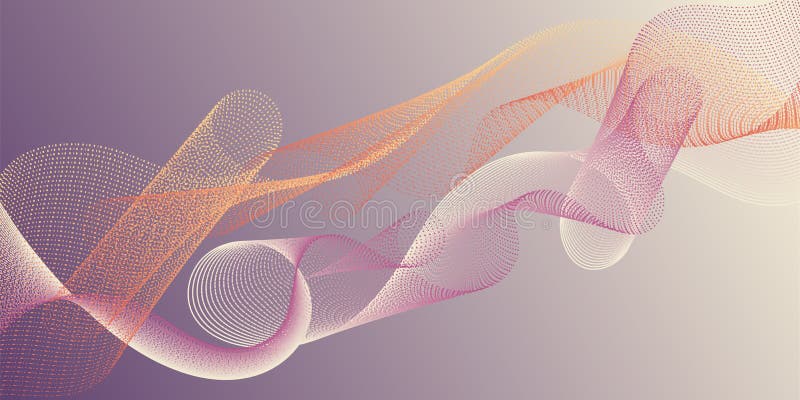 Fondo geométrico de curvas entrelazadas recicladas libre illustration