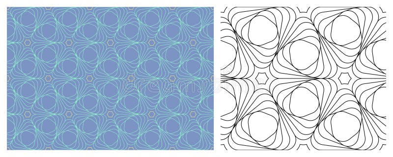 Fondo geométrico de patrón geométrico e ilustración vectorial. Un patrón transparente con colores de fondo sin fisuras que cambian fácilmente y la ilustración vectorial.