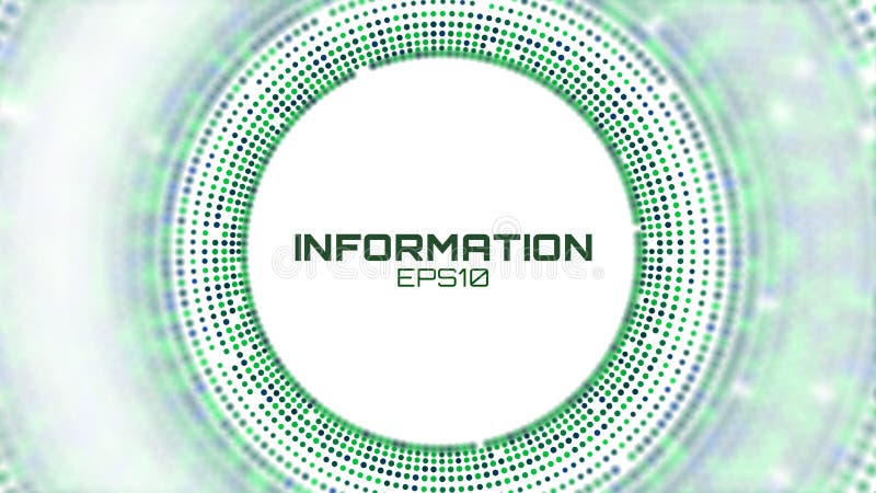 Fondo geométrico del bigdata del círculo Estructura grande mínima del túnel de los datos Almacenamiento de la nube ilustración del vector