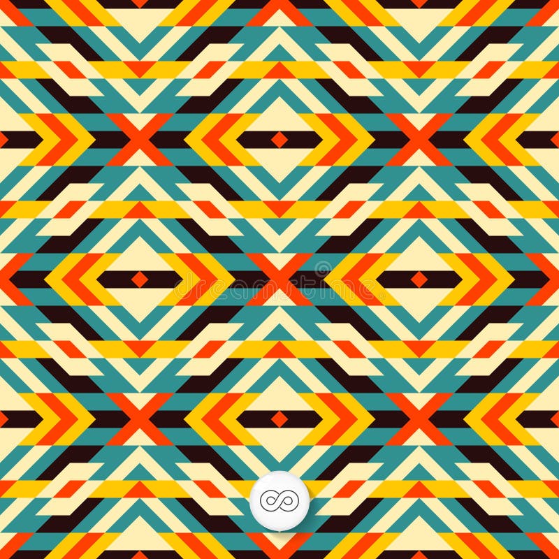 Fondo geométrico inconsútil mosaico stock de ilustración Fondo geométrico inconsútil mosaico stock de ilustración