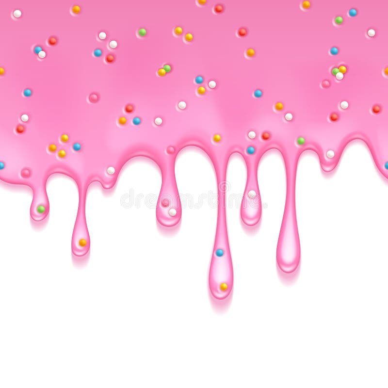 Fondo glassante rosa della sgocciolatura Flusso liquido