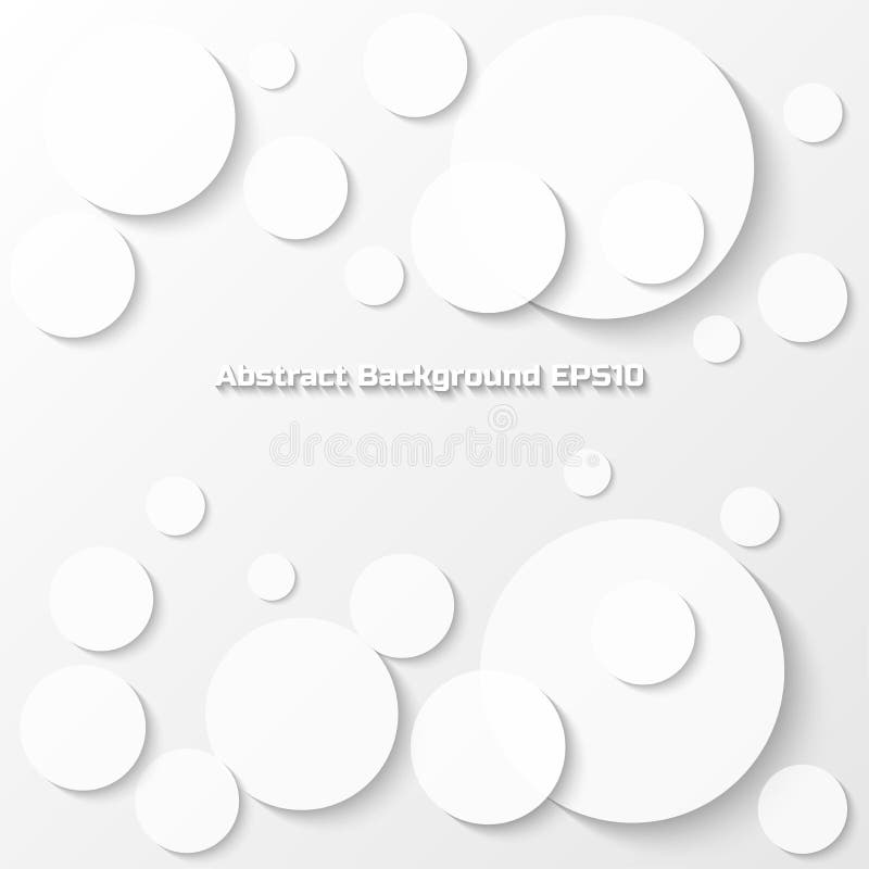 Fondo grigio astratto con stile della carta del cerchio illustrazione vettoriale Fondo grigio astratto con stile della carta del cerchio illustrazione vettoriale