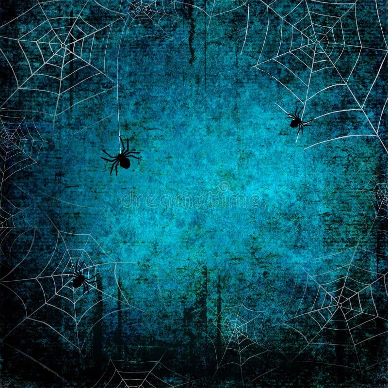 Fondo Gris Marino Azul Halloween Con Gato Negro Con Ojos Verdes