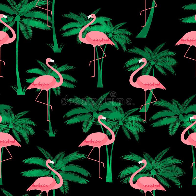 Fondo incons? til del modelo del flamenco rosado colorido Ilustraci? n ilustración del vector