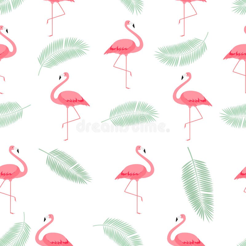 Fondo incons? til del modelo del flamenco rosado colorido Ilustraci? n ilustración del vector