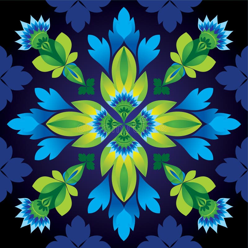 Fondo inconsútil abstracto del modelo de flor ilustración del vector Fondo inconsútil abstracto del modelo de flor ilustración del vector