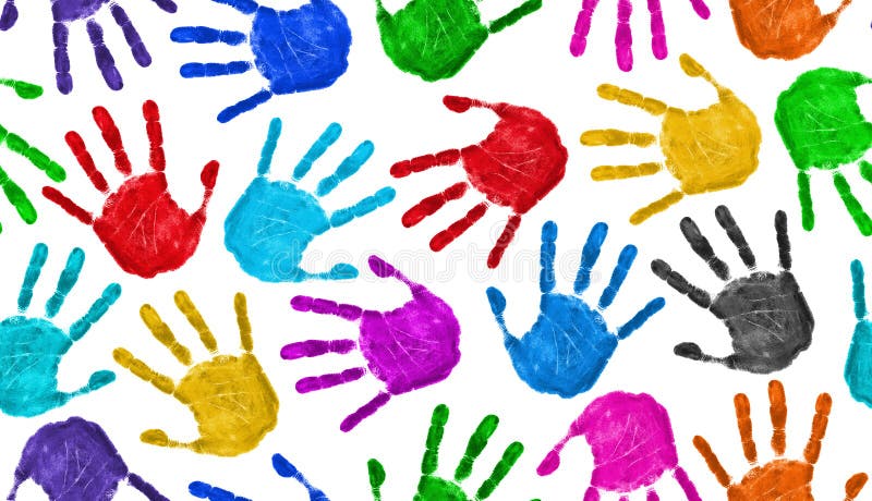 Fondo continuo de manos foto de archivo