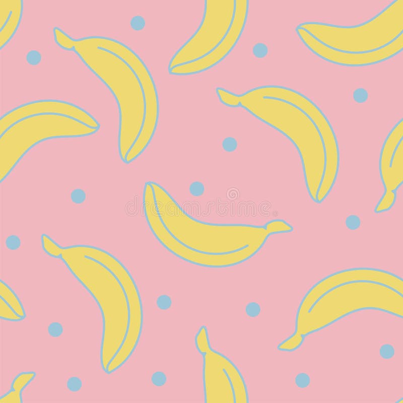 Fondo inconsútil elegante con los plátanos Modelo inconsútil del vector libre illustration
