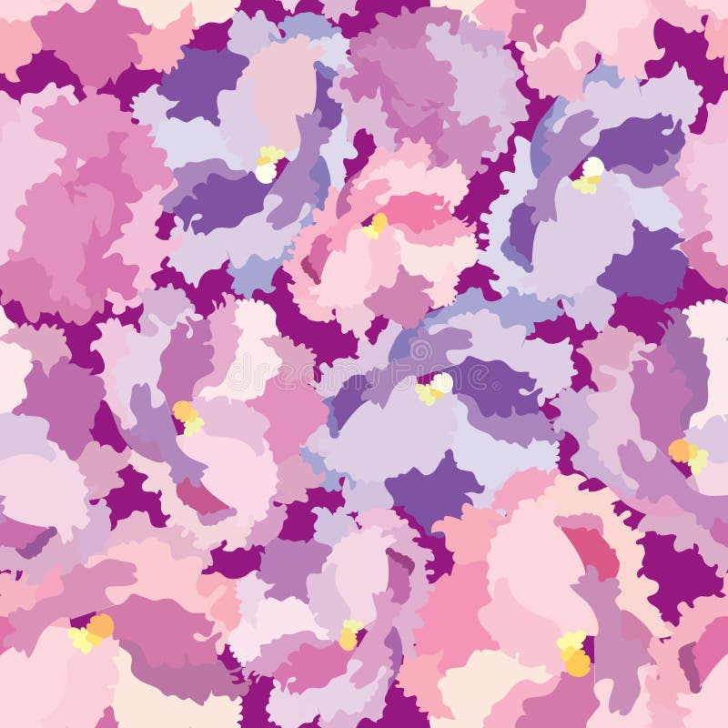 Fondo inconsútil floral. estampado de plores apacible. stock de ilustración Fondo inconsútil floral. estampado de plores apacible. stock de ilustración