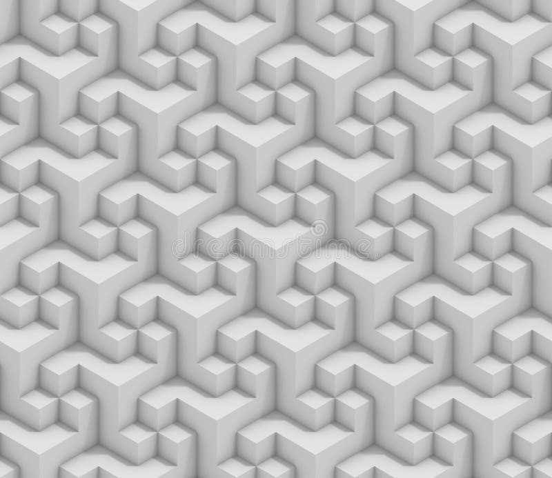 Fondo inconsútil geométrico abstracto 3d ilustración del vector Fondo inconsútil geométrico abstracto 3d ilustración del vector