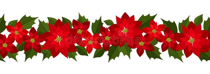 Fondo inconsútil horizontal de la Navidad stock de ilustración Fondo inconsútil horizontal de la Navidad stock de ilustración