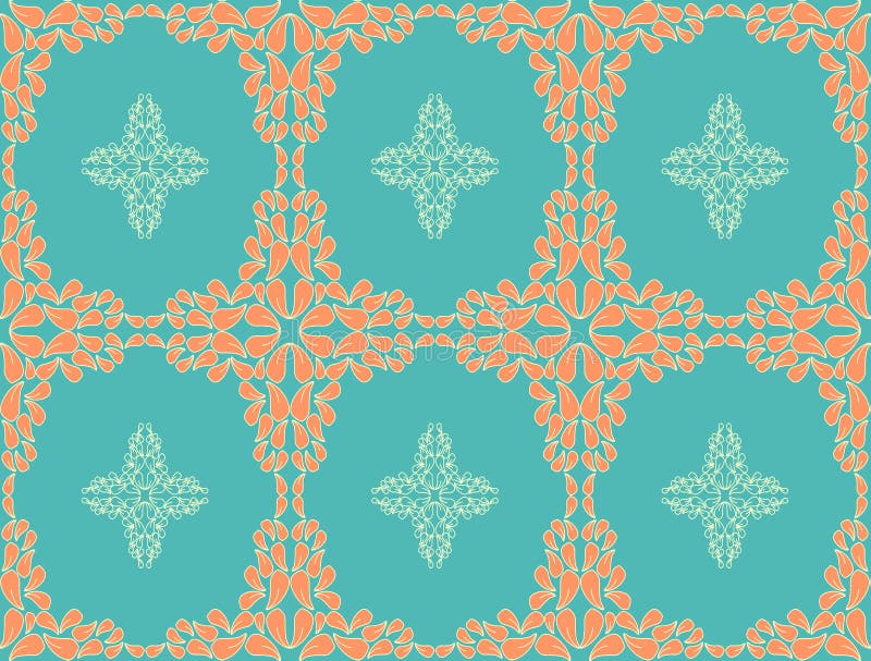 Fondo inconsútil retro del estampado de plores libre illustration Fondo inconsútil retro del estampado de plores libre illustration