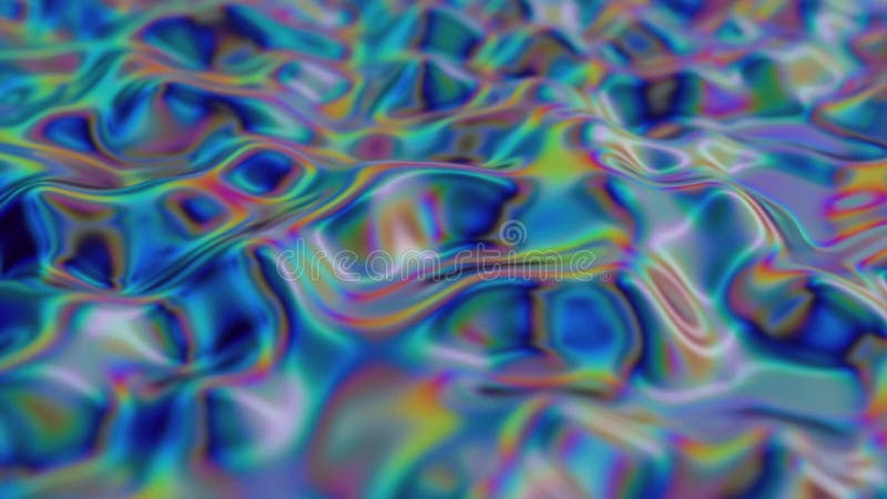 Fondo iridiscente multicolor. oleaje ilustración del vector