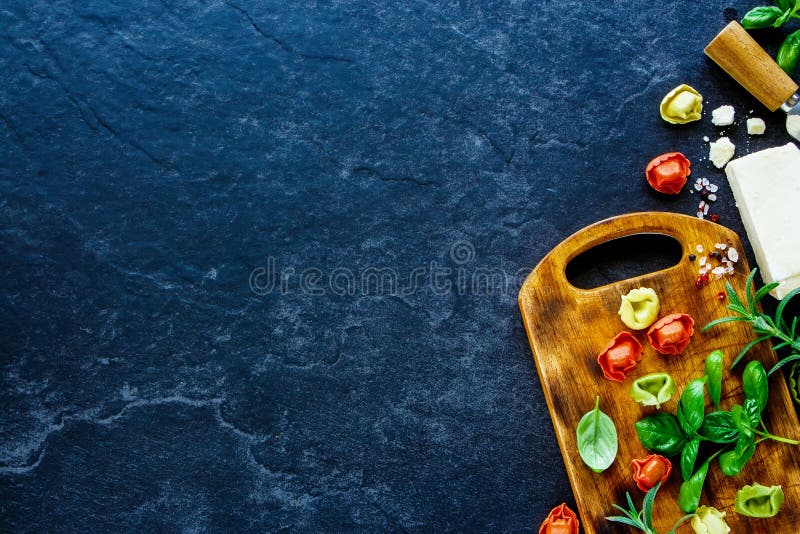 Fondo italiano del alimento fotografía de archivo libre de regalías Fondo italiano del alimento fotografía de archivo libre de regalías