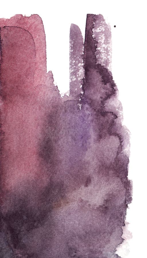 Fondo marrone rosa porpora viola lilla di struttura della carta dell'estratto del punto della macchia dell'acquerello illustrazione di stock